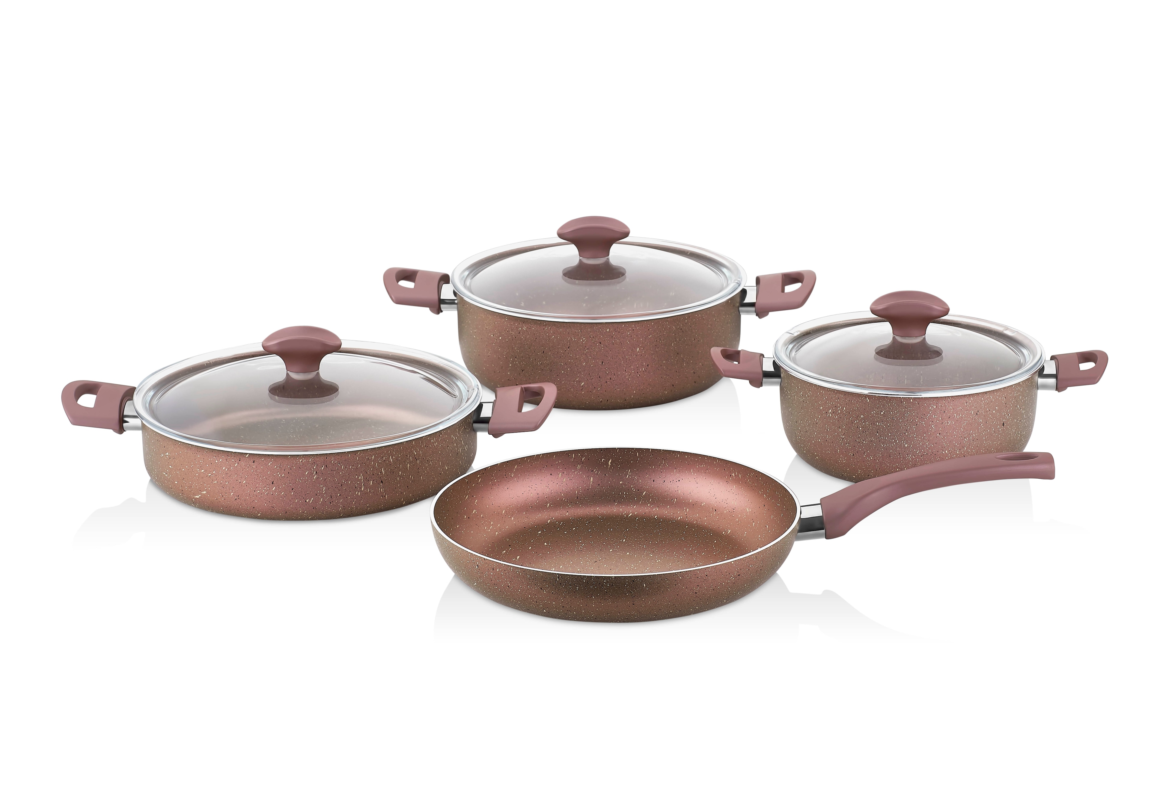 Buy Fred Cooking Set of 7 pieces, Purple Rose Online | Carrefour UAE
