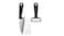 Knife and peeler, black/white