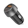 Promate DriveGear-PD33 Ultra-Fast Dual Port Car Charger with 33W Power Delivery and QC 3.0