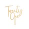 Gold 'Twenty One' Acrylic Cake Topper