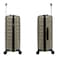 Eminent Hard Case Travel Bag Trolley Luggage Set of 3 TPO Lightweight Suitcase 4 Quiet Double Spinner Wheels with TSA Lock KK30 Gold Champagne