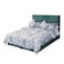 In House Granada Velvet Bed Frame - Single - 200x100 cm - Turquoise