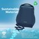 Promate Travel Laptop Backpack with Anti-Theft Design, Water Resistance and USB Charging Port, EcoPack-BP Blue
