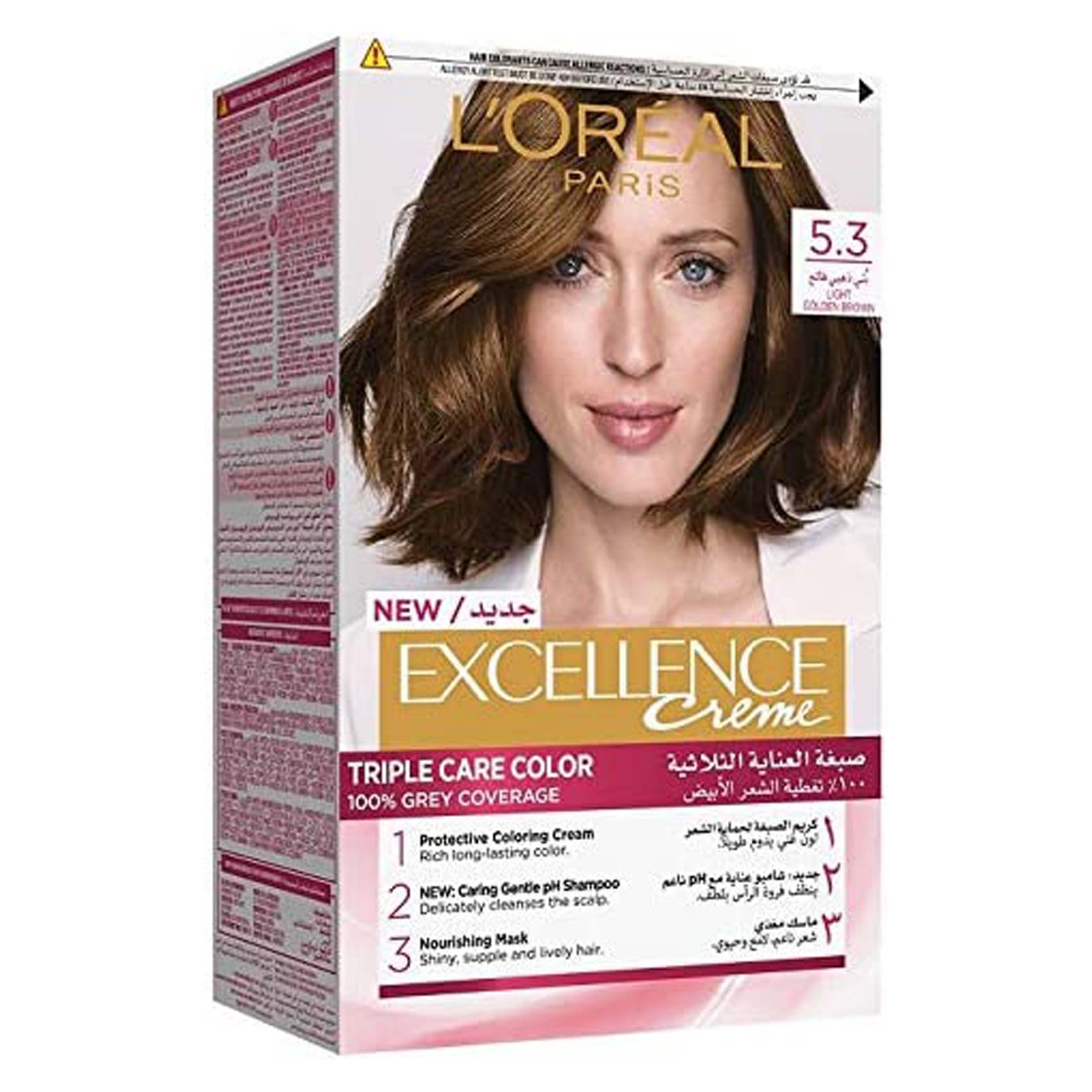 L&#39;Oreal Paris Excellence Creme Hair Color - 5.3 Light Golden Brown