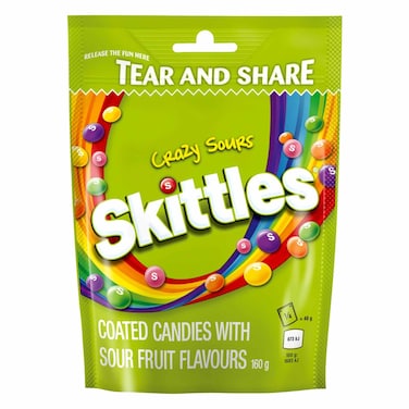 Skittles Coated Sour Candies 160GR