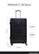 Parajohn ABS Hardside Spinner Check In Medium Luggage Trolley 24 Inch