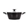 Serenk Excellence Non Stick Pots and Pans Set, 7 Pieces Granite Cookware Set with Induction Base, Non Toxic Deep and Flat Pots, Dishwasher Safe, PFOA Free, 7.8&rdquo; - 9.4&rdquo; - 10.2&rdquo; - 10.2&rdquo;