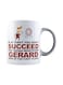 muGGyz Warning May Start Talking About Football Printed Mug White/Black/Red 325ml