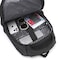 Senator Nylon Unisex Daypack 18-Inch Lightweight Backpack with Laptop Compartment Reflective Lattice Water Resistant Casual Hiking Travel Bag for Business College School Students - KH8122 (Black)
