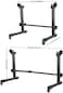 Mike Music Durable Metal Second Tier For Keyboard Stand, 15.7, 28.3 Inches, 40, 72 cm, Adjustable Width And 13 Inches Height For Most Keyboards (Black)