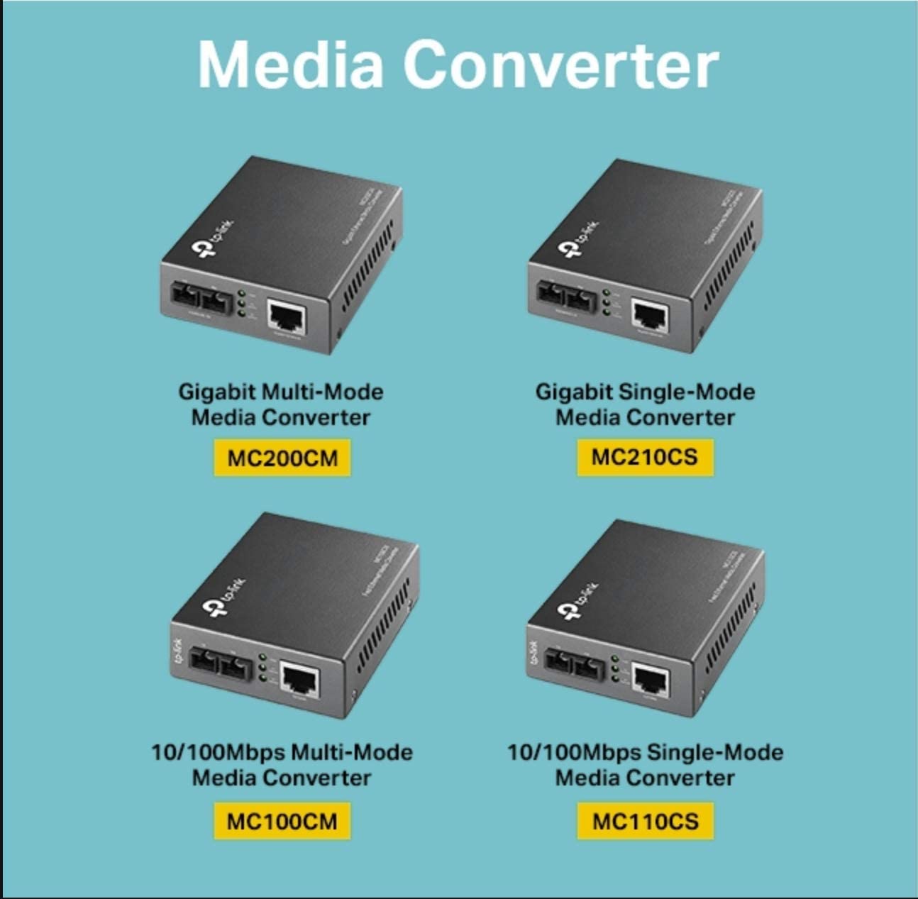 TP-Link Fast Ethernet SFP to RJ45 Fiber Media Converter   Fiber to Ethernet Converter   10/100Mbps RJ45 Port to 100Base-FX Multi-Mode Fiber (MC100CM)