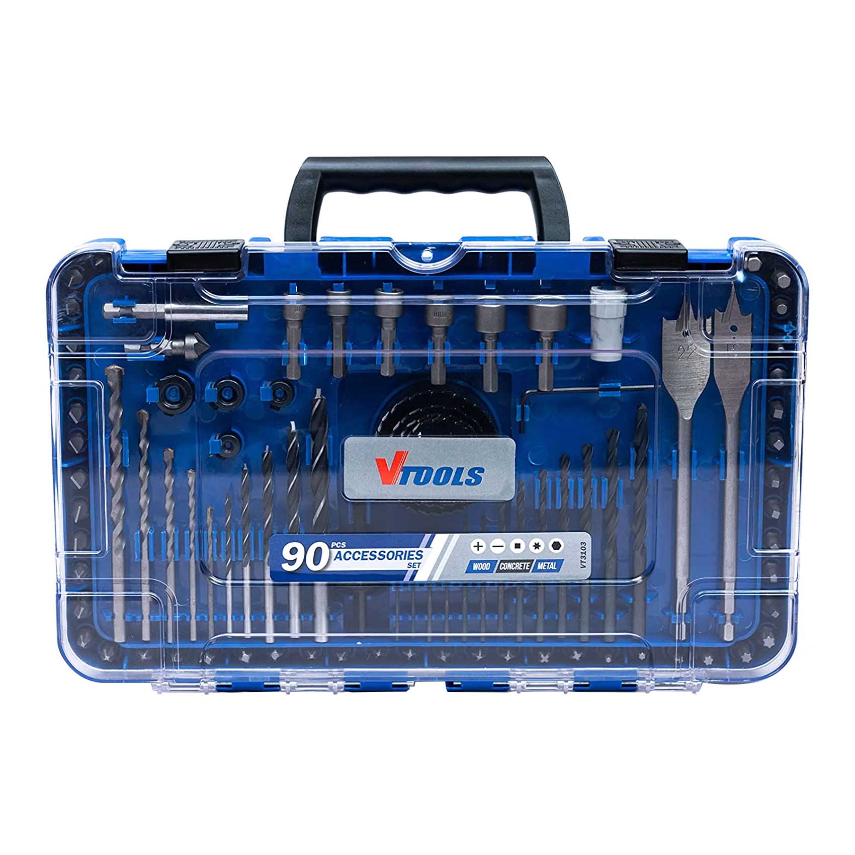 Buy VTools Drill And Screwdriver Bit Set VT3103 Multicolour 90 Online ...