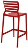 Tramontina Since 1911, Made In Brazil Sofia High Home Red Polypropylene And Fiberglass Chair