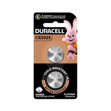 Duracell Lithium Coin Battery 2 Piece CR2025