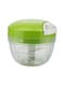Generic Manual Vegetable Chopper, 10cm - Clear/Green