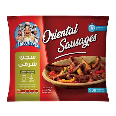 Three Chefs Beef Oriental Sausage - 900 gm