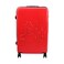 Biggdesign Cats Suitcase Luggage, Hardshell Luggage with Spinner Wheel, Travel Suitcase, Lock System, Lightweight, Red, Large, 24 Inch