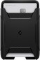 Spigen Rugged Armor (MagFit) Magnetic Wallet Card Holder 2-Cards designed for MagSafe Compatible with iPhone 15 iPhone 14 iPhone 13 and iPhone 12 Models - Matte Black