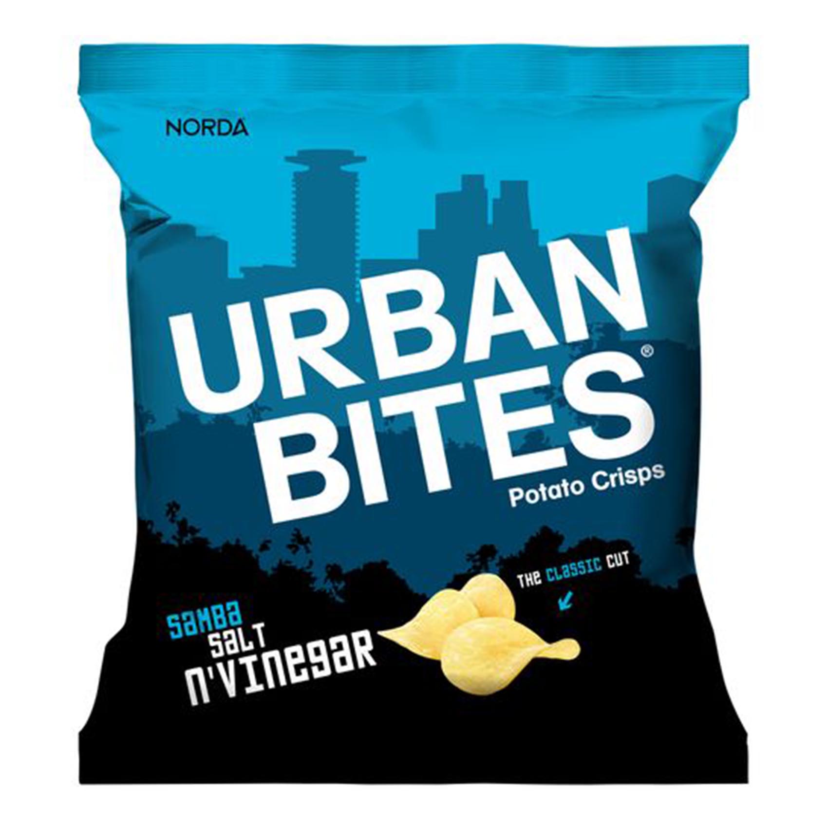 Norda Urban Bites Samba Salt And Vinegar Potato Crisps 30G