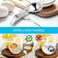 Aiwanto 1pc Egg White Yolk Filter Separator Cooking Tool Egg Filter Spoon Small Egg White Separate Tool Kitchen(Silver)
