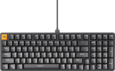 Glorious GMMK 2 96% Arabic &amp; English RGB Gaming Keyboard - TKL Hot Swappable Mechanical Keyboard, Linear Switches, Wired, TKL Gaming Keyboard, Full-Size Keyboard - Black RGB Keyboard