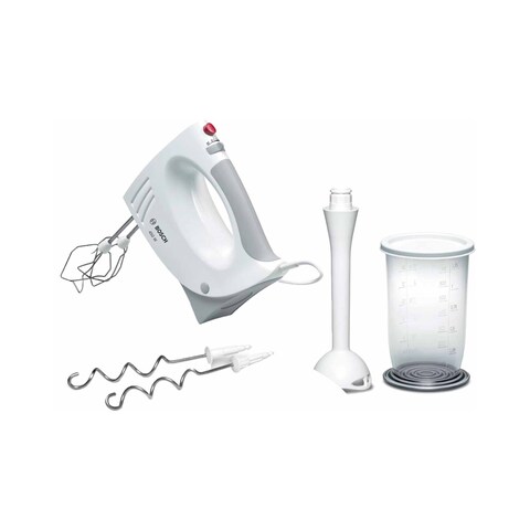 Bosch Hand Mixer Set - 450 Watt - White \ Grey - MFQ3540