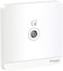 Schneider Electric AvatarOn TV Socket, 75 Ohm White, E8331TV_WE