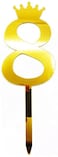 Generic Beautiful Cake Topper / Number (8) (Pack Of 12Pcs)
