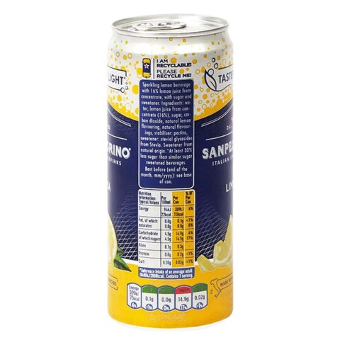 Sanpellegrino Lemon Italian Sparkling Drink 330ml