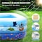 HEXAR&reg; Inflatable Swimming Pool Kiddie Pool Large Size Blow Up Swimming Pool for Family Adults Kids Toddler Giant Rectangle Lounge Blowup Pool for Indoor Outdoor Backyard Ground (210 X 150 X 60 CM)