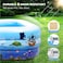 HEXAR&reg; Inflatable Swimming Pool Kiddie Pool Large Size Blow Up Swimming Pool for Family Adults Kids Toddler Giant Rectangle Lounge Blowup Pool for Indoor Outdoor Backyard Ground (210 X 150 X 60 CM)