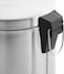 Royalford Trash Bins, Stainless Steel, Silver