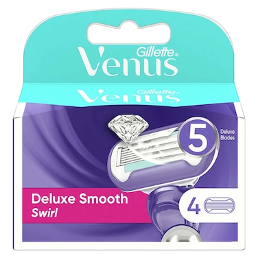 Gillette Venus Swirl Flexiball Razor Blade Refills for Women - 4 Pieces