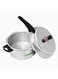 Royalford Cooking Pot With Lid Red/Silver/Black 24Cm