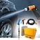Portable 12V car washing machine with cigaratte lighter power plug, water flowers spray brush head set 18L electric car washer Yellow