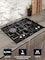 MILLEN 65 cm Built In Black Glass Gas Hob with SABAF Burners -3 Years Warranty, MGHG 6502 BL