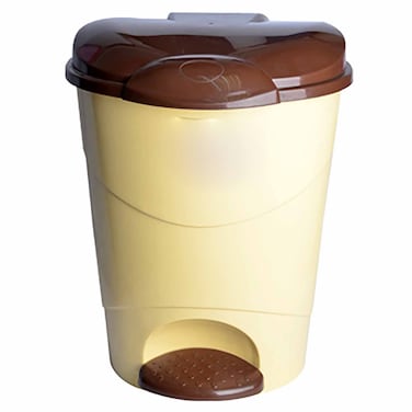Elhelal and Golden Star Style Trash Bin - Beige