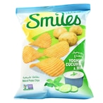 Buy Smiles Yoghurt Cucumber And Mint Potato Chips 18g in Kuwait