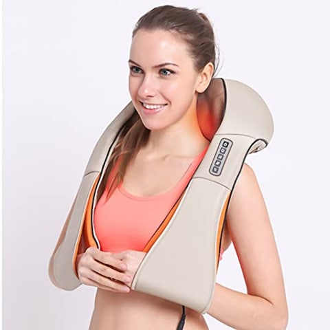 Electrical Massager For Neck Kneading Home Car U Shape Shiatsu Back Neck Shoulder Body Massager Infrared Heated Kneading