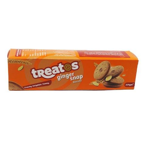 Treatos Ginger Snap Biscuits 219G