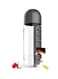 Generic Water Bottle With Daily Pill Box Organizer 600 Ml Grey/Clear