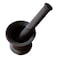 AYDA - Ayda Cast Iron Mortar And Pestle, Polished And Seasoned - Black
