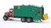 Bruder 028 2 Mack Granite Rear Loading Garbage Truck - Ruby Red Green