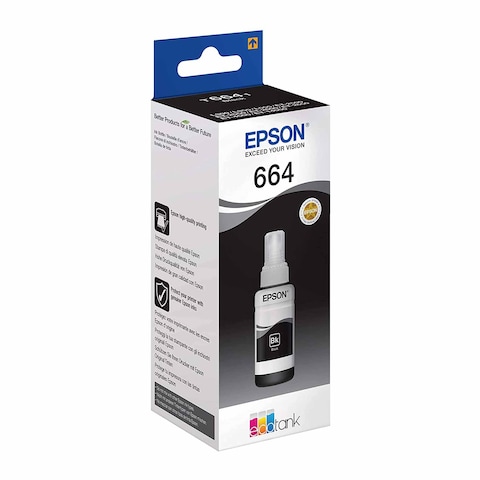 Epson T6641 Ink Bottle - 70 ml - Black