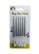 Party Time 6-Piece Unscented Birthday Candle With Stand
