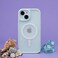 توراس غطاء مغناطيسي مقاوم للصدمات لهاتف iPhone 15، مغناطيسي قوي 18N، حماية عسكرية بطول 12 قدمًا، غطاء MagSafe شفاف نحيف غير لامع، سلسلة Guardian المغناطيسية، أخضر فاتح