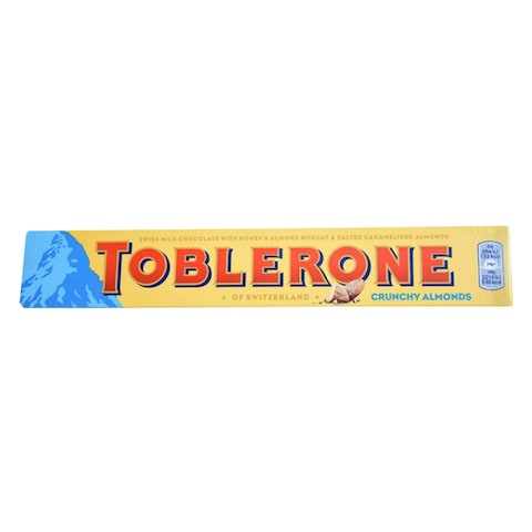 Toblerone Swiss Honey With Crunchy Almond Milk Chocolate 100G
