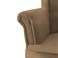 إن هاوس كرسي ملكي مخمل بظهرية مجنحة - بني فاتح - E3