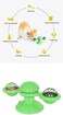 Vsell24 Windmill Cat Toy With Mints Little Bells And Interactive Cat Turntable Massage Toy For Teeth Cleaning Scratching Chewing And Wall Hanging Exercises Green