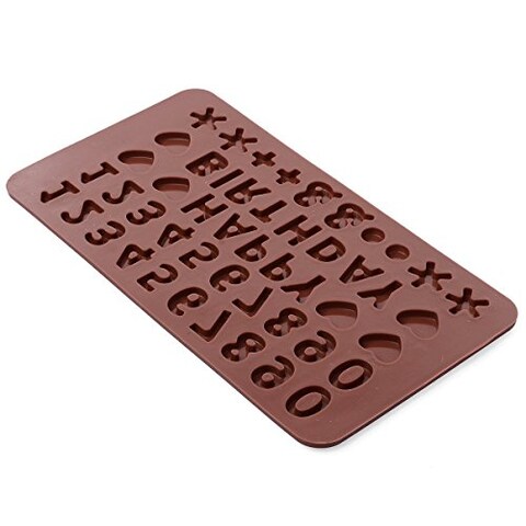 2PK A to Z Letters  Happy Birthday Numbers Symbols Mold Chocolate Fondant Decorating Silicone Tray